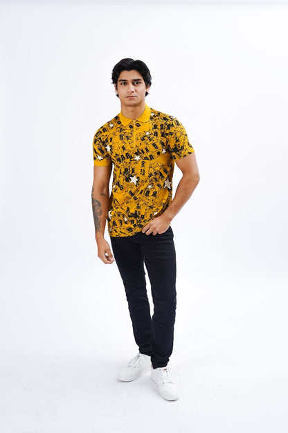 Abstract Printed Polo
