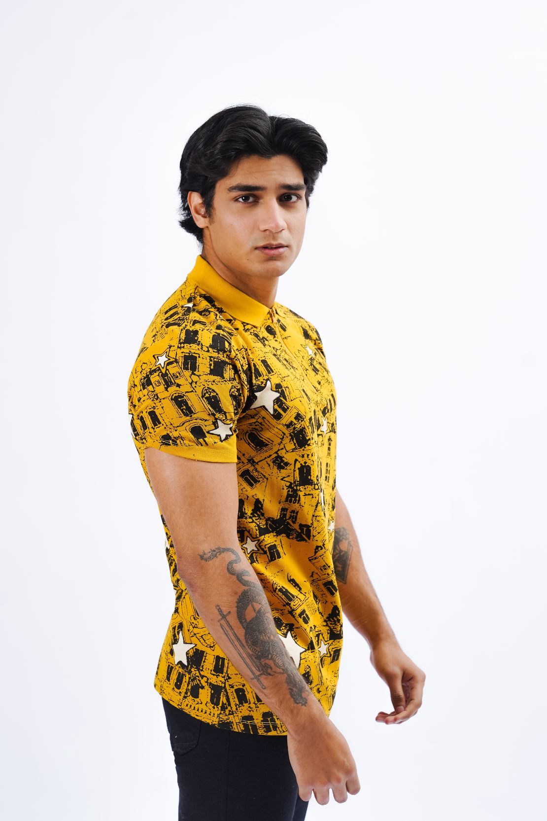 Abstract Printed Polo