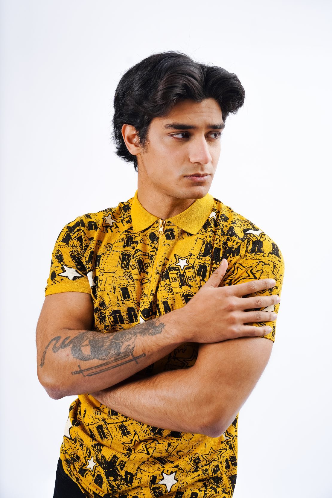 Abstract Printed Polo