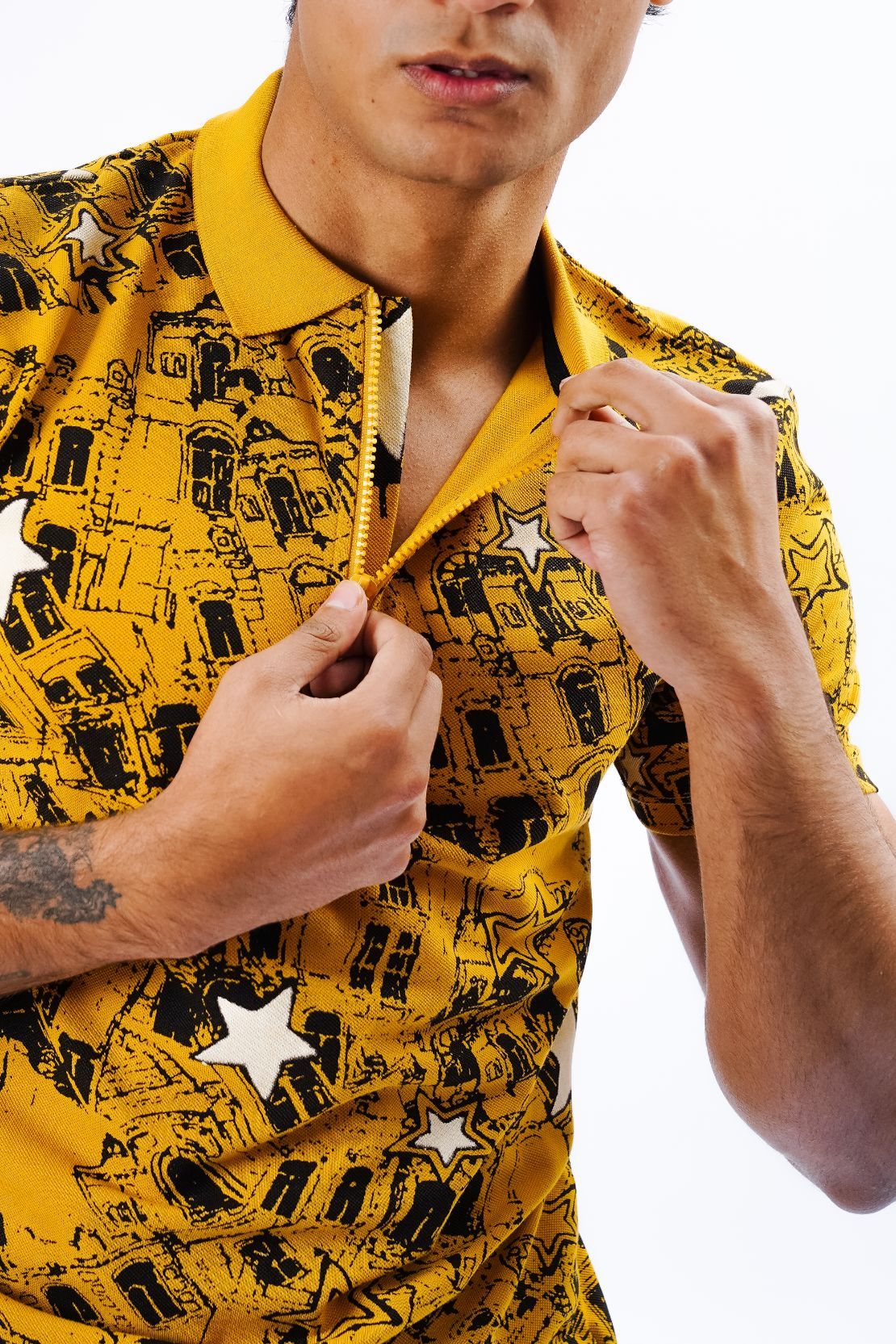 Abstract Printed Polo