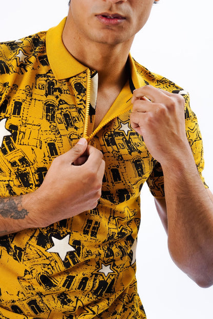 Abstract Printed Polo