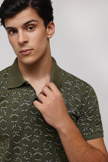 Men Graphic Polo