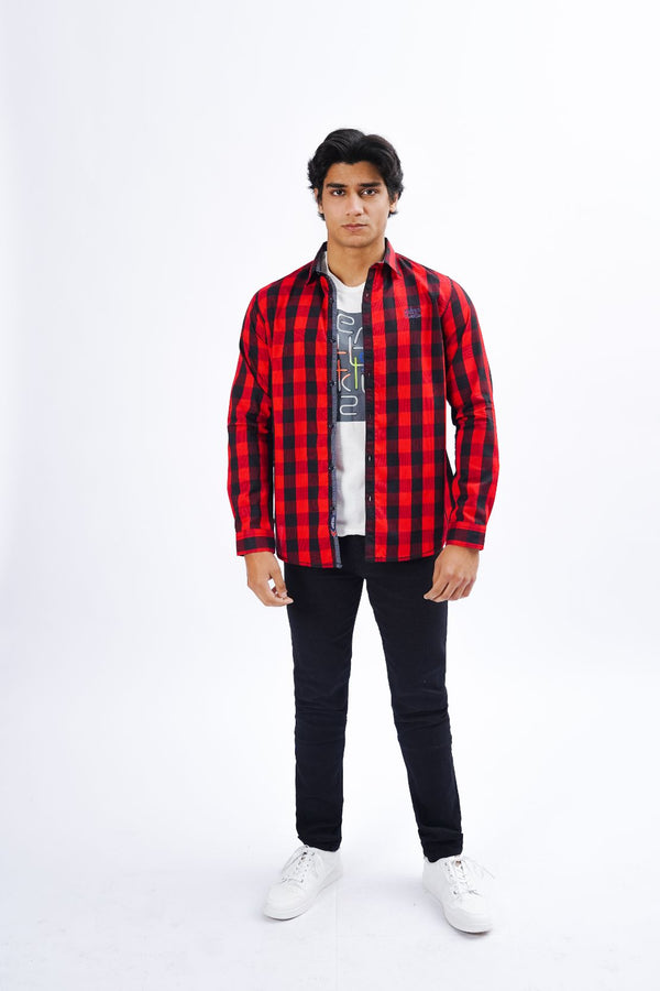 Check Pattern Causal Shirt