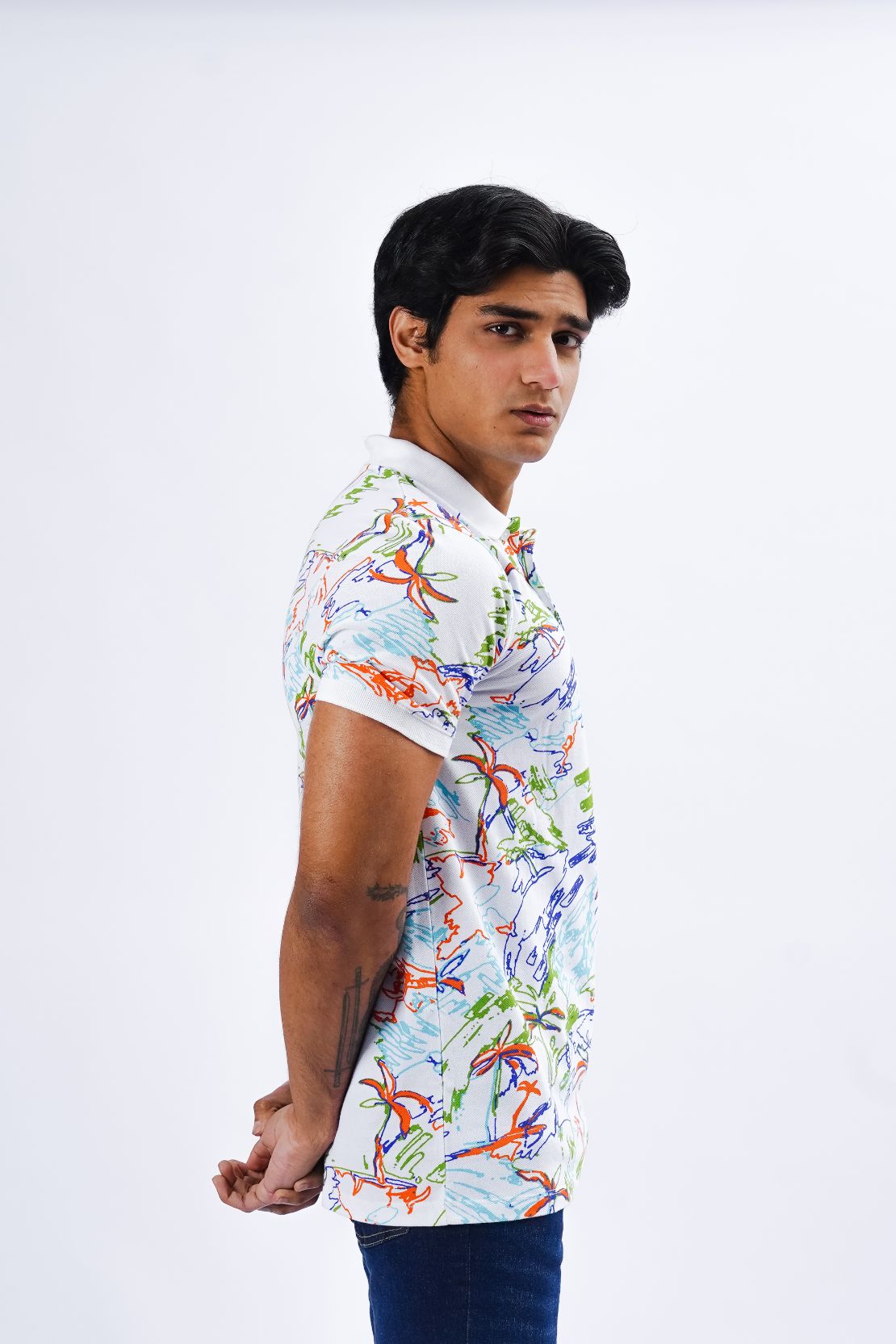 Abstract Printed Polo
