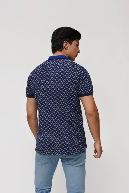 Men Contrast Polo