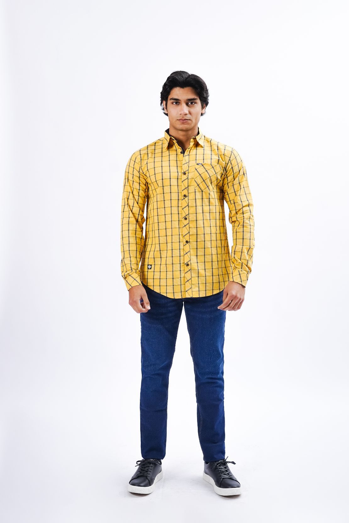 Check Pattern Causal Shirt