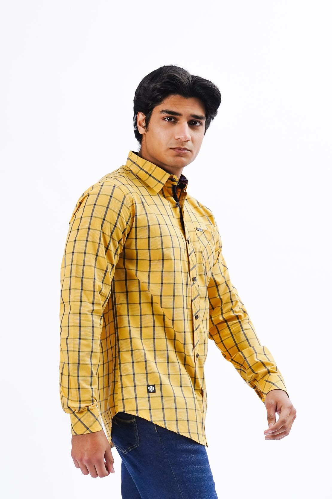 Check Pattern Causal Shirt