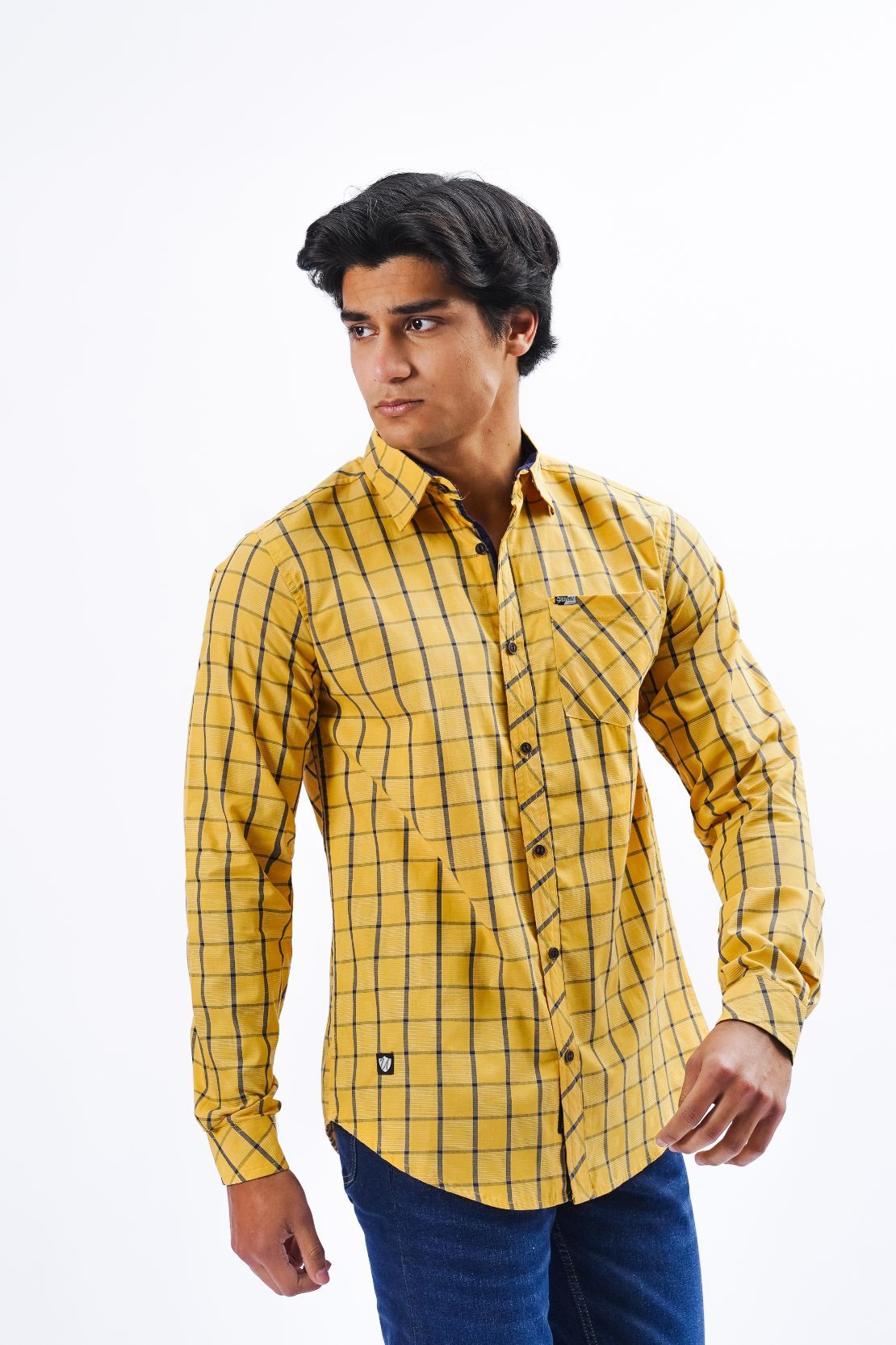 Check Pattern Causal Shirt
