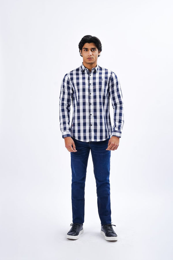 Check Pattern Causal Shirt