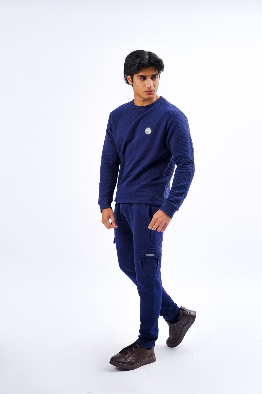 BAGGY FIT TEXTURED SWEATSHIRT