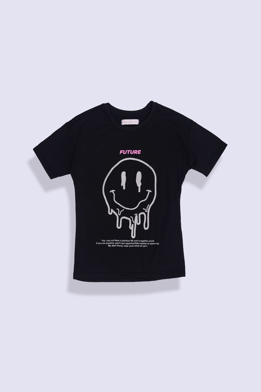 Girl Smiley Face Graphic Top