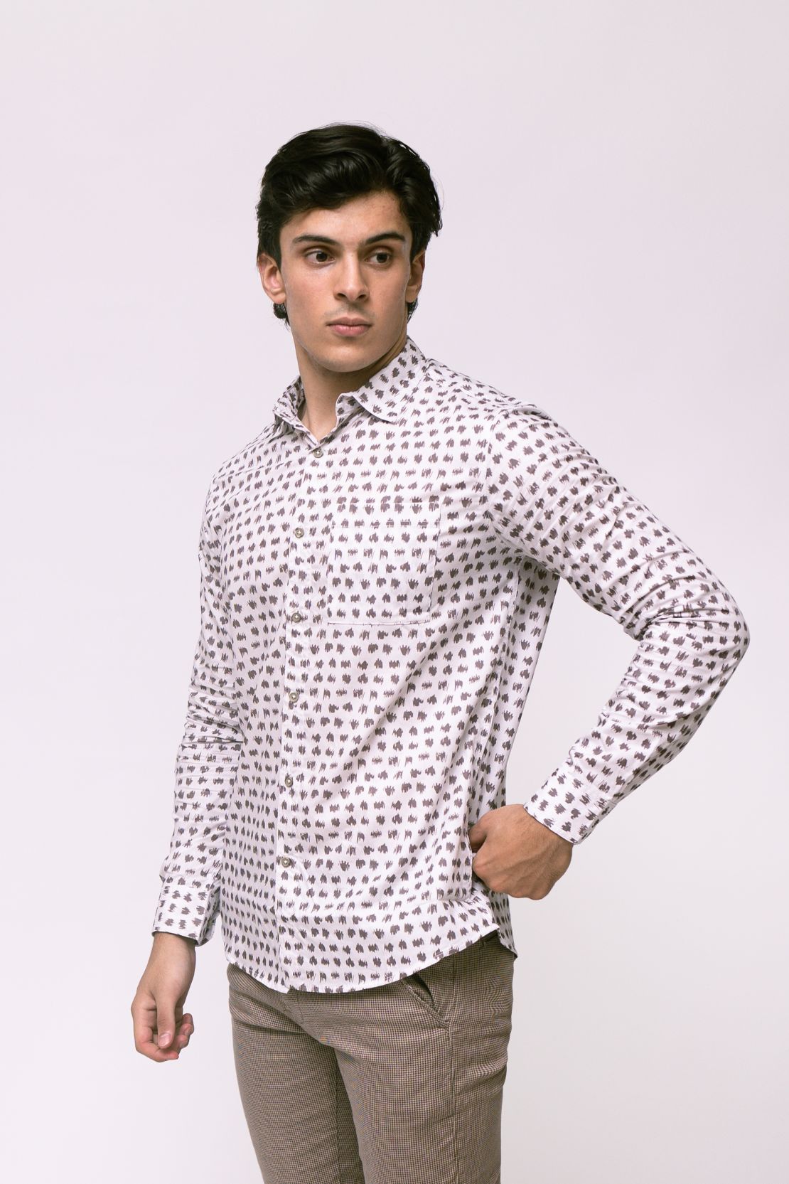 Men Button Down Casual Shirt