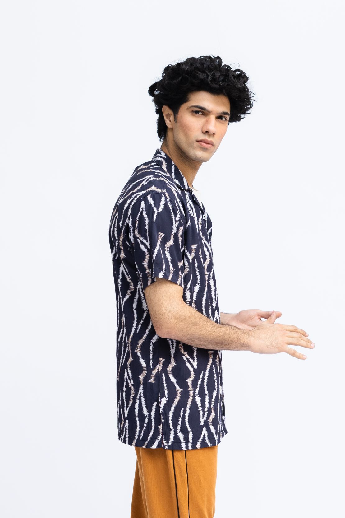 Men Abstract Print Casual Shirt