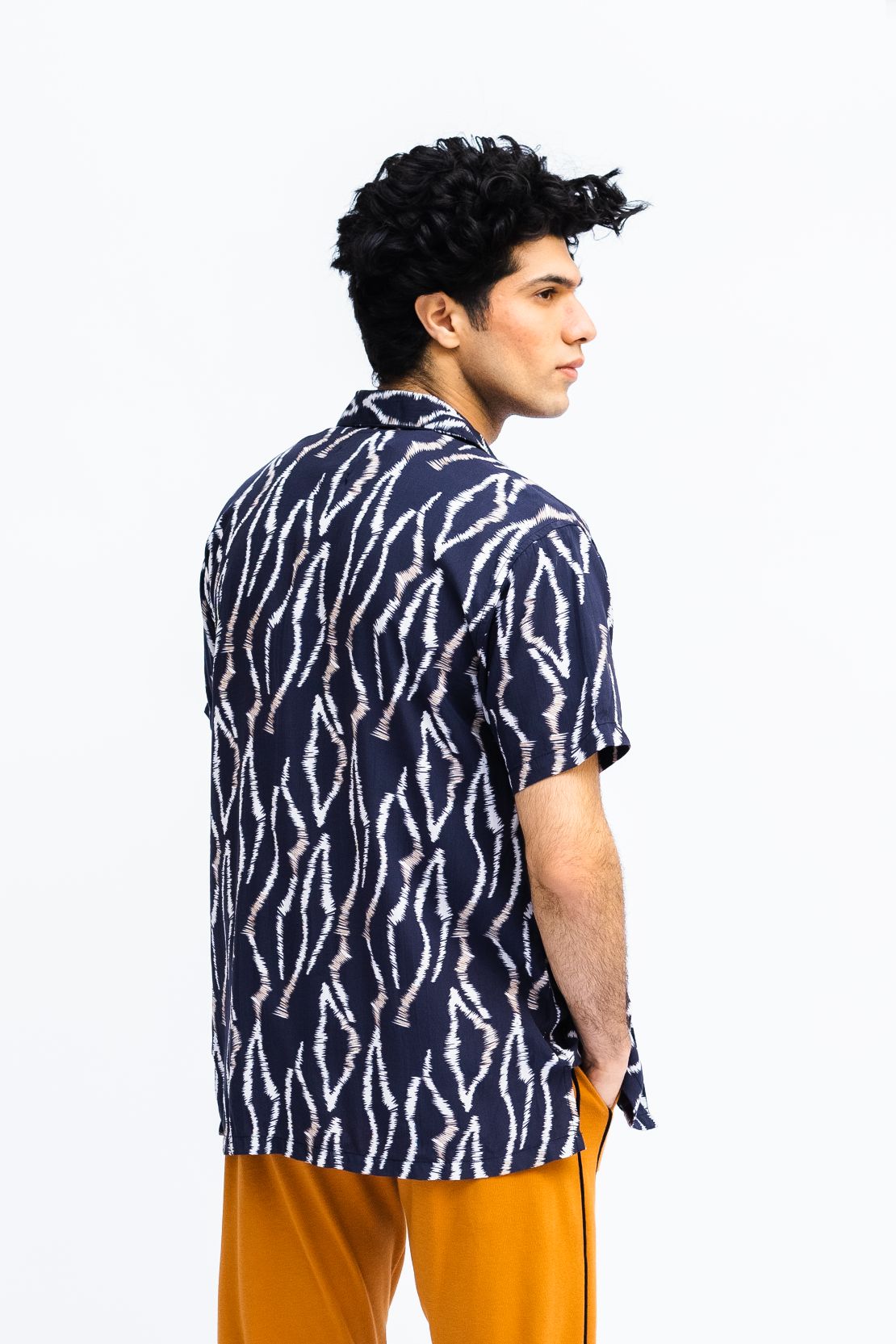 Men Abstract Print Casual Shirt