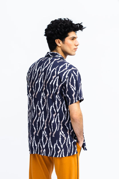 Men Abstract Print Casual Shirt