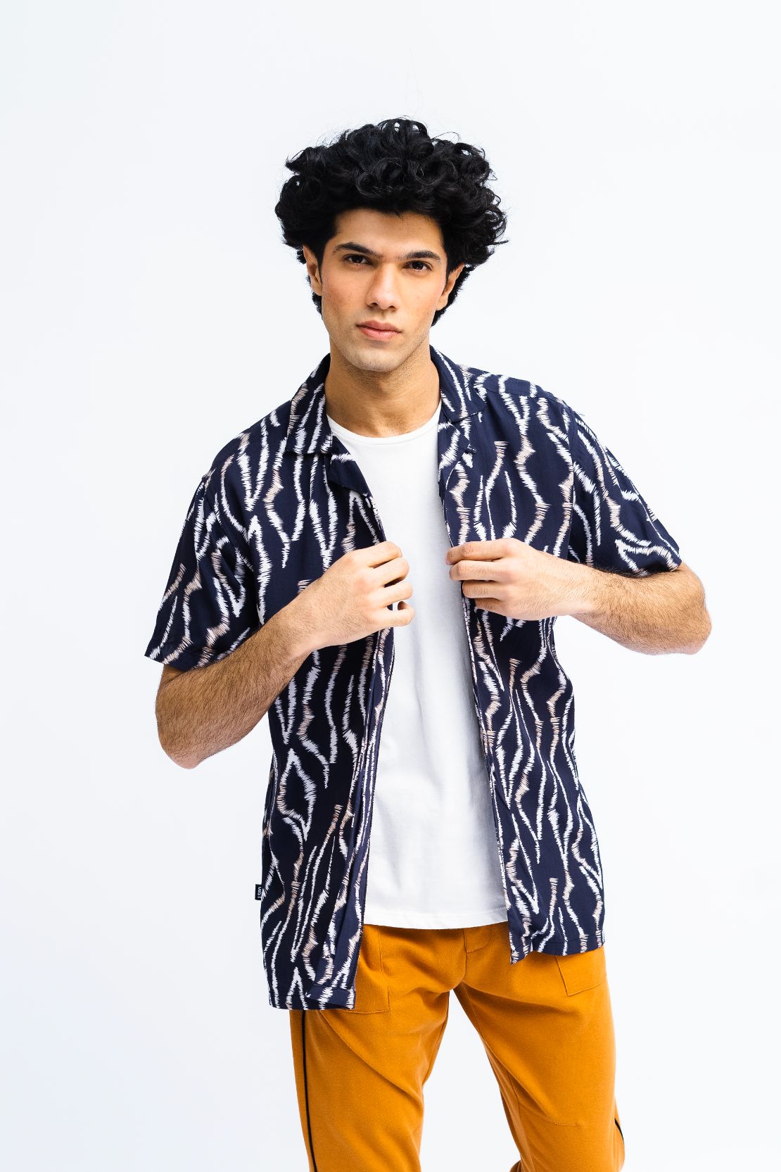 Men Abstract Print Casual Shirt
