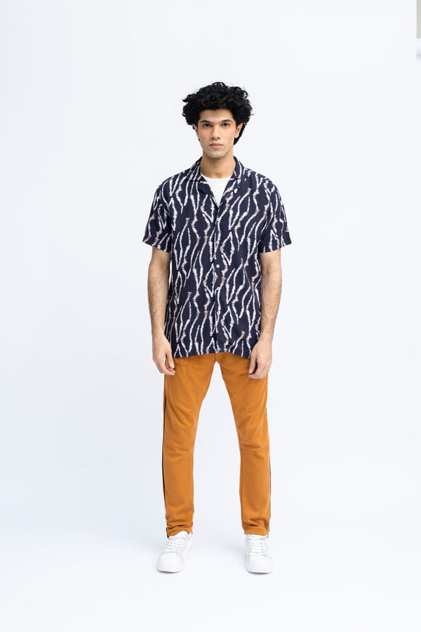 Men Abstract Print Casual Shirt