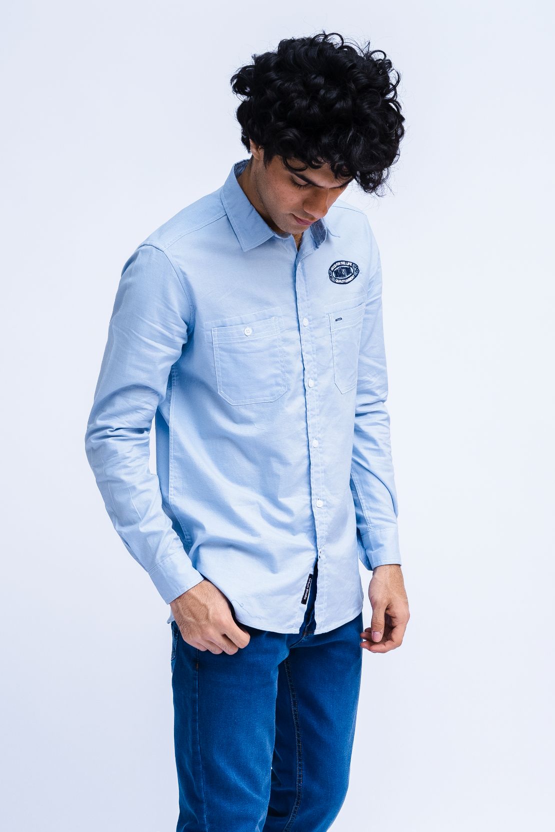 Men Button Down Casual Shirt