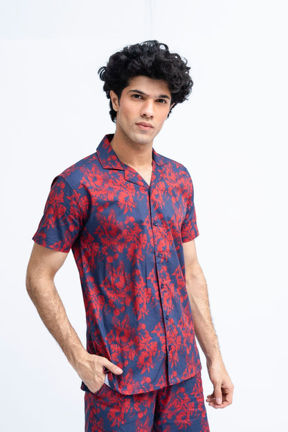 Men Abstract Printed Coord