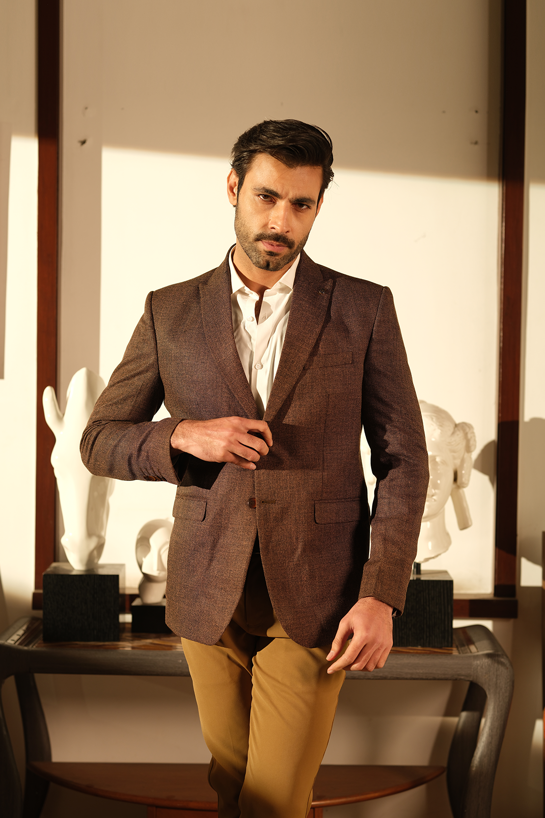 Tailored Textured Blazer