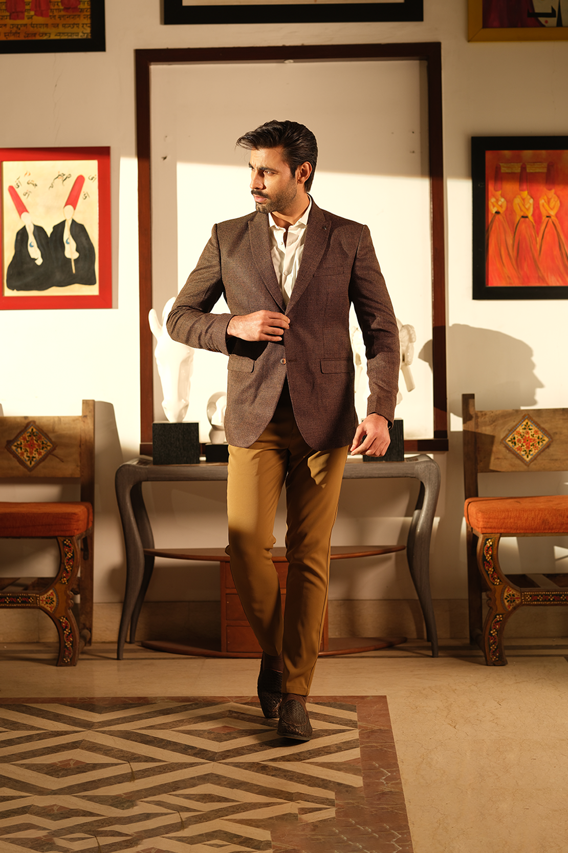 Tailored Textured Blazer