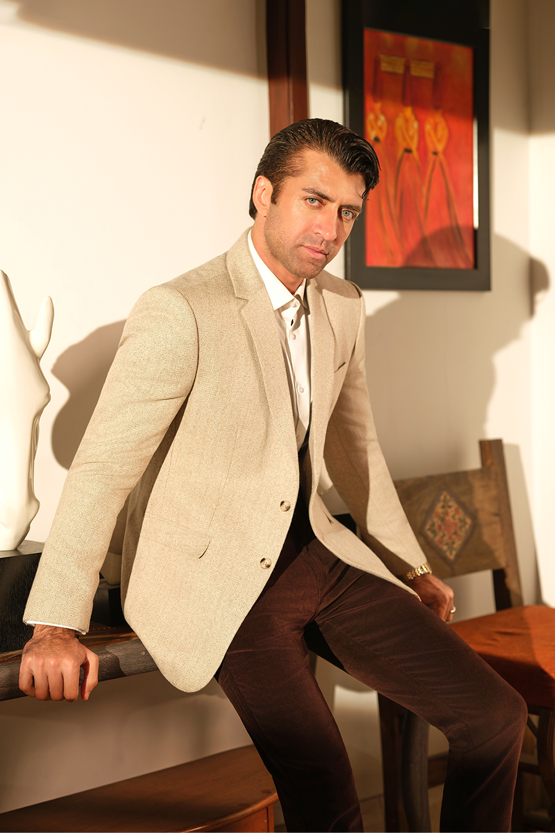Tailored Textured Blazer