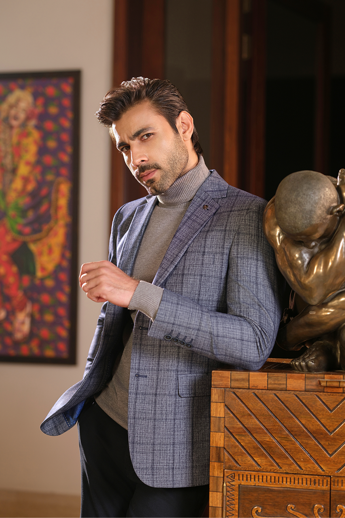 Tailored Checked Blazer