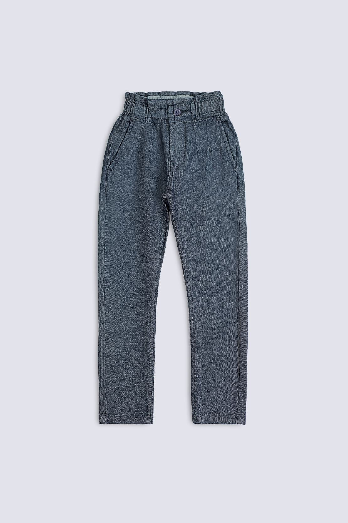 D Blue Casual Pant