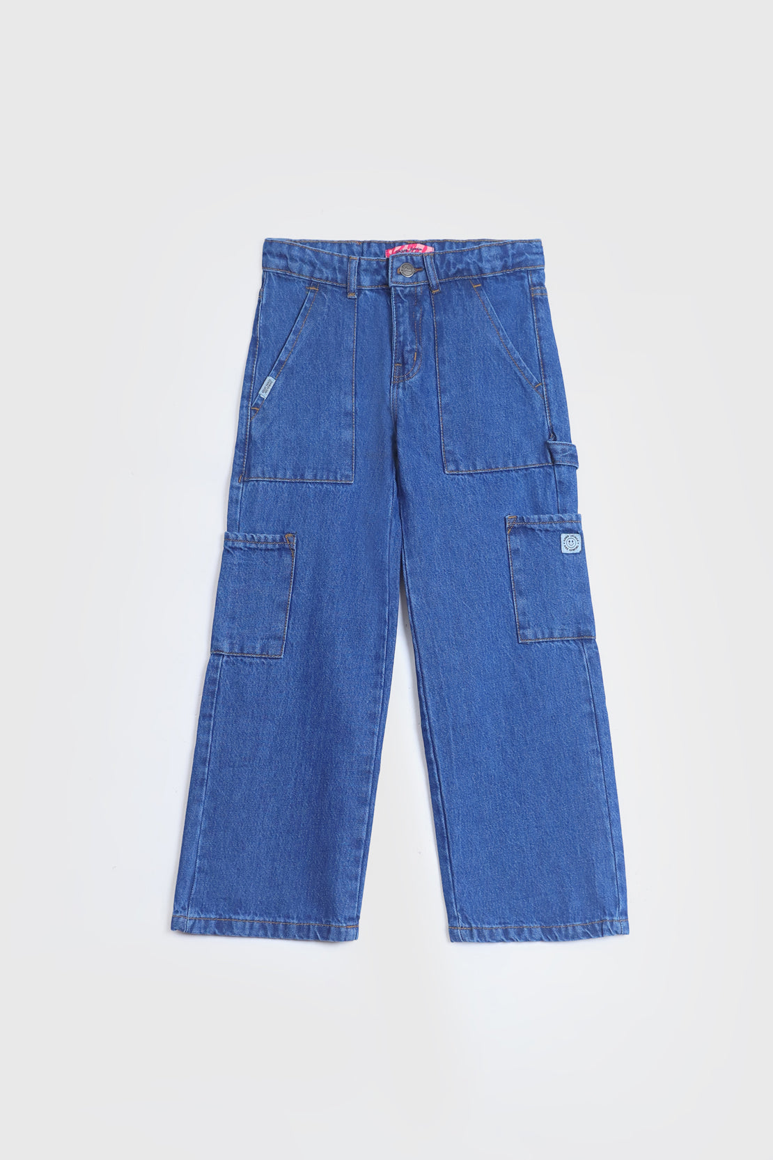 WIDE-LEG CARGO JEANS