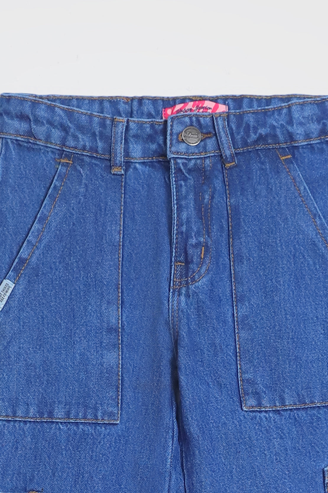 WIDE-LEG CARGO JEANS