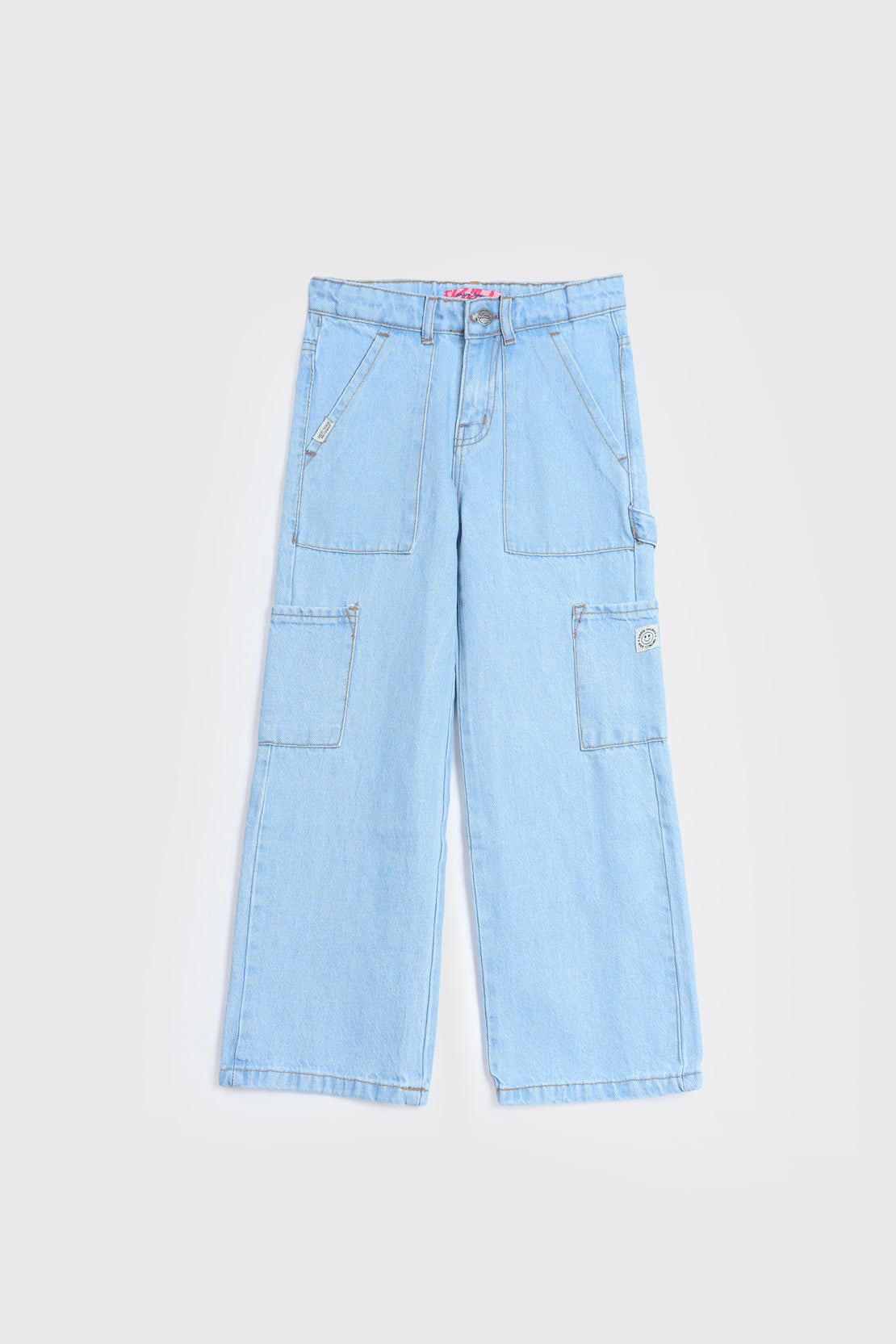 WIDE-LEG GIRLS JEANS