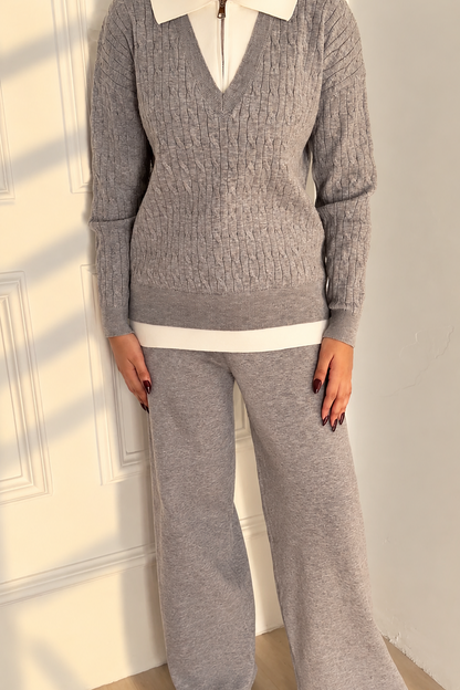 LADIES COORD SET SWEATER