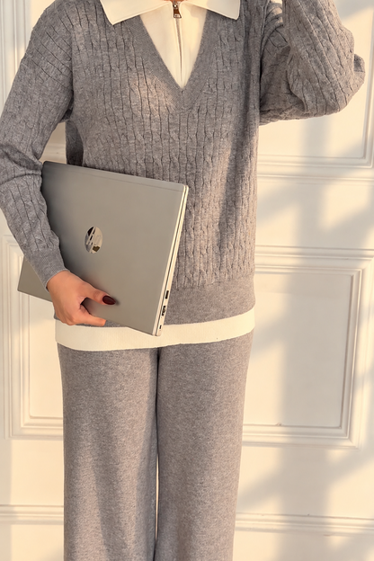LADIES COORD SET SWEATER