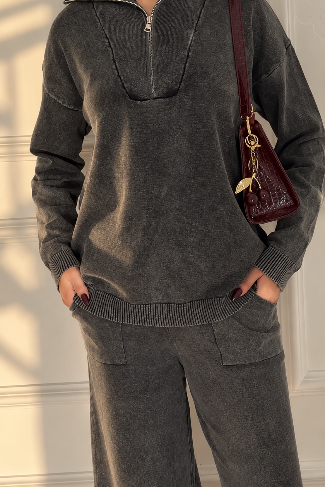 LADIES COORD SET SWEATER