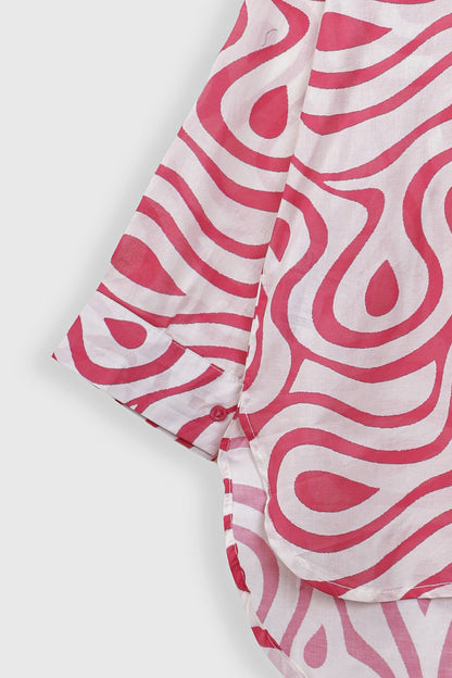 Co-ord set Printed Shirt