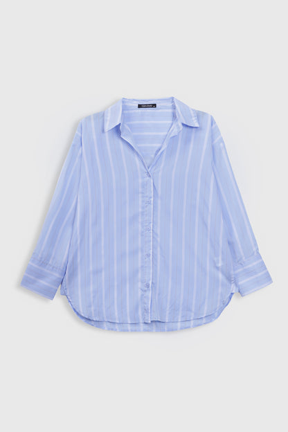 Striped Button-Down Shirt