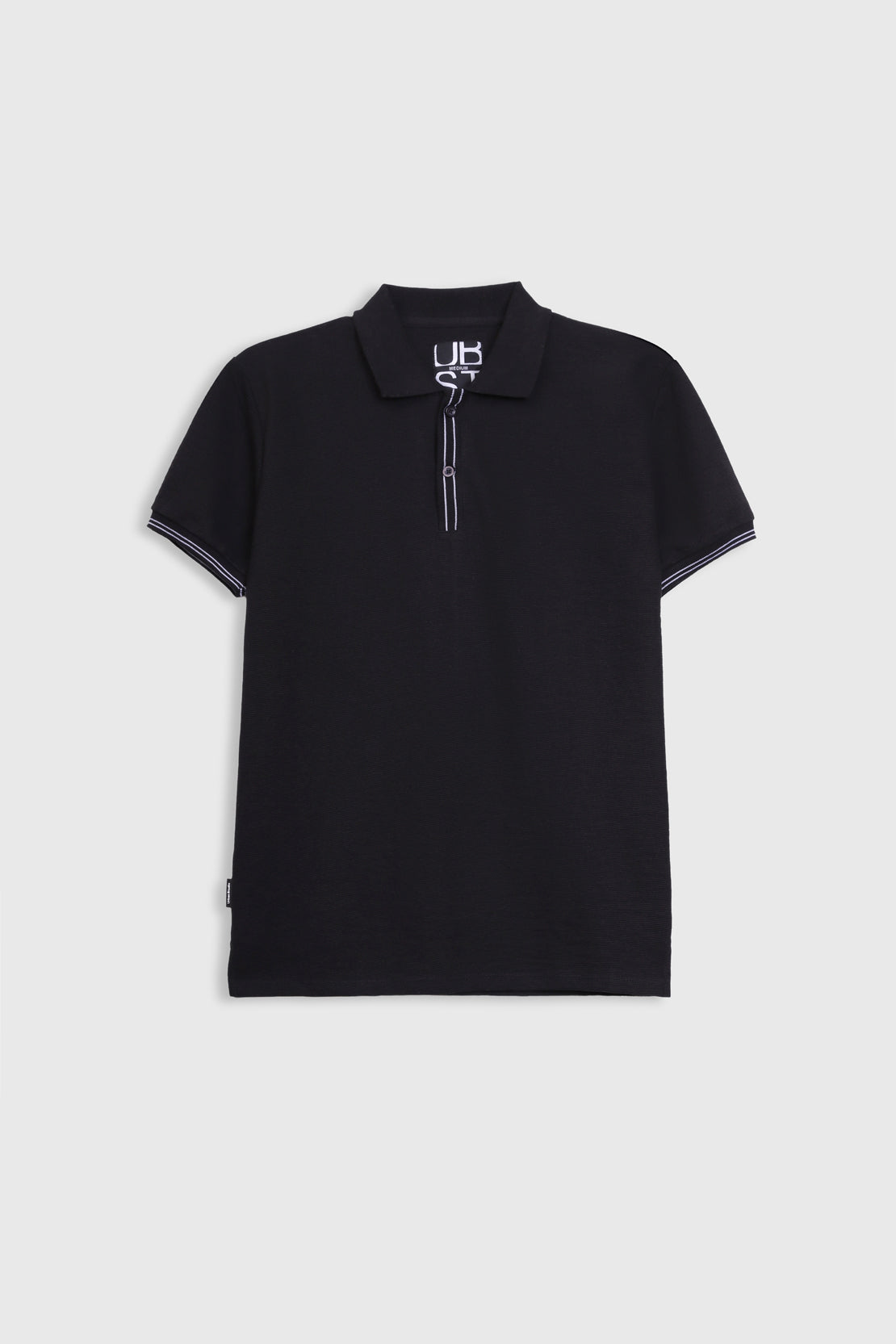 Textured polo shirt