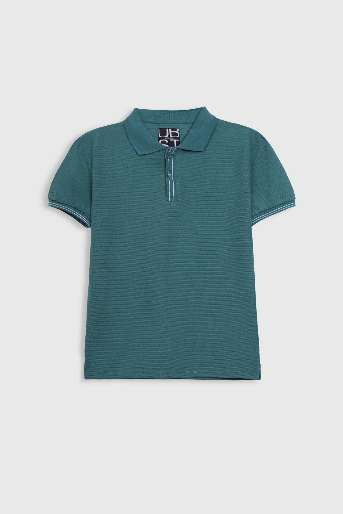 Textured polo shirt