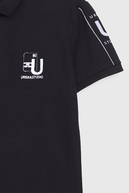 Pique polo shirt