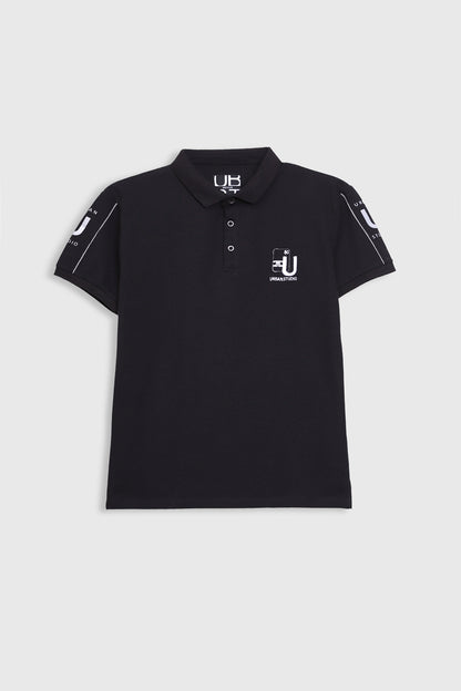Pique polo shirt