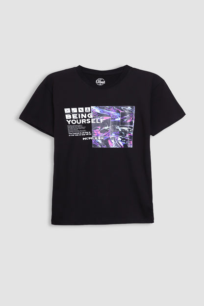 Slogan Print T-shirt