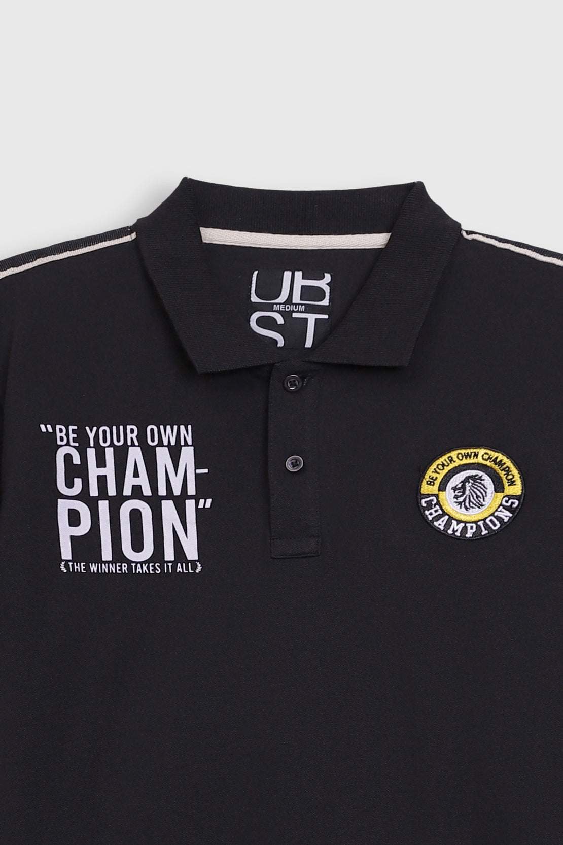 Slogan Print polo shirt