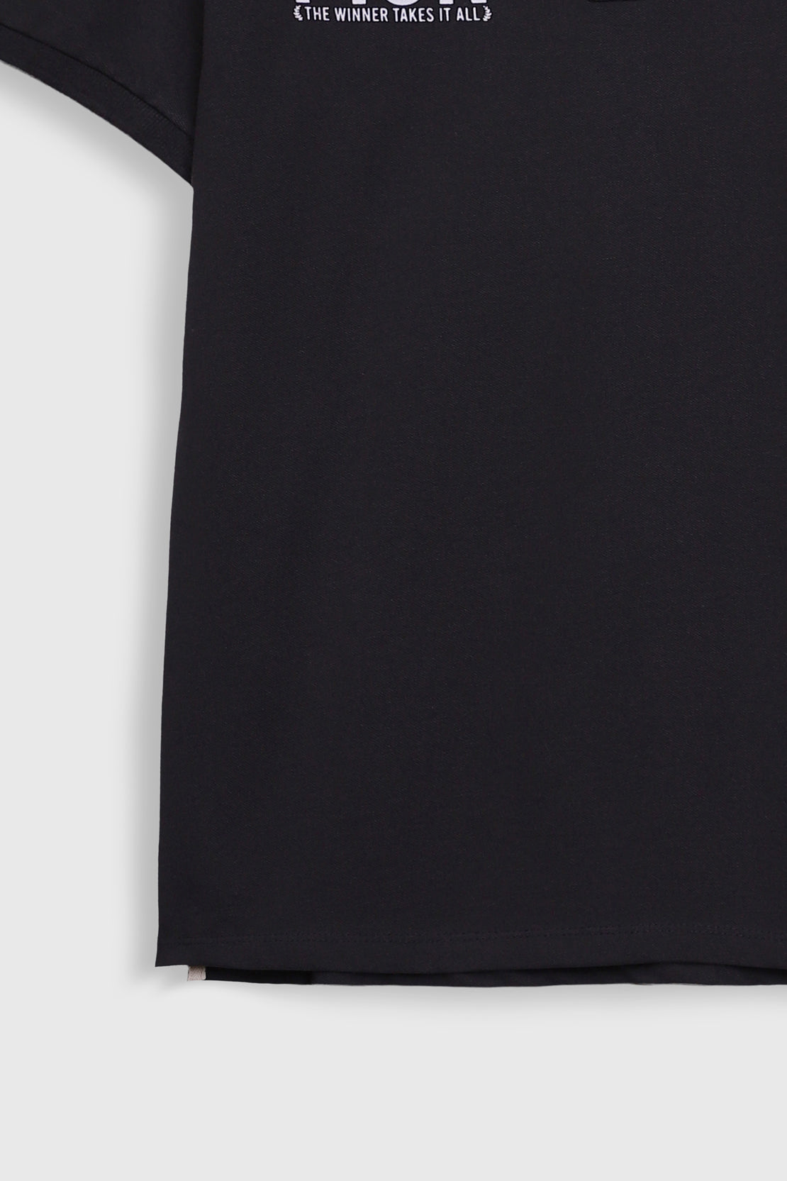Slogan Print polo shirt