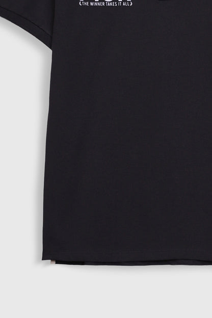 Slogan Print polo shirt