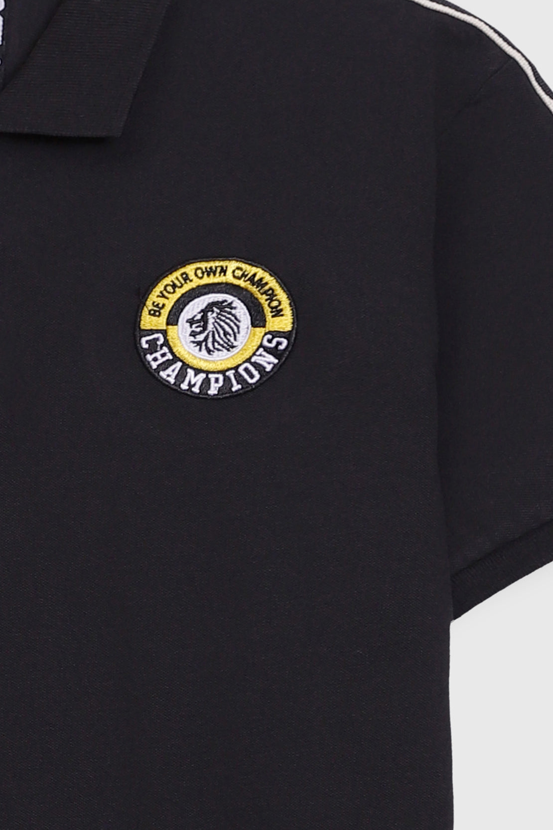 Slogan Print polo shirt