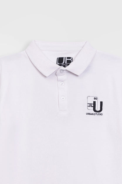 Pique polo shirt