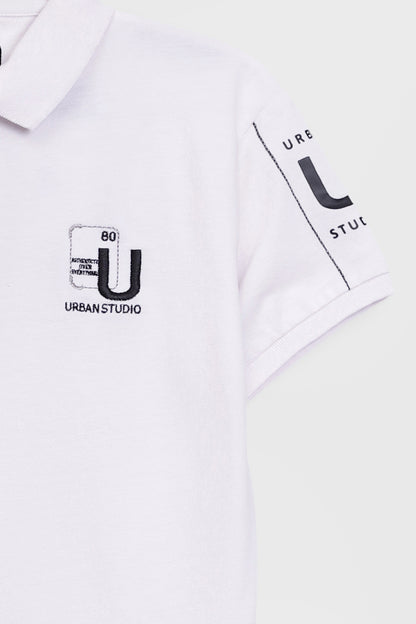 Pique polo shirt