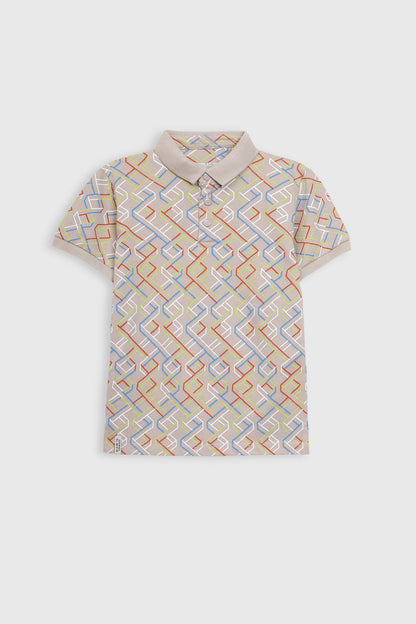 All-over print Polo shirt