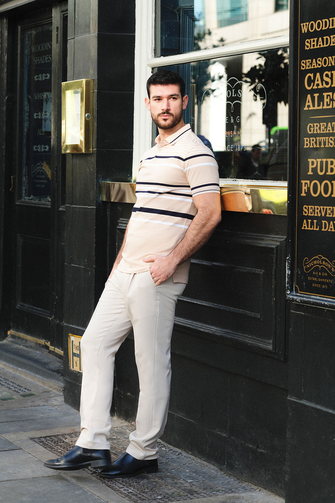 STRIPED POLO SHIRT