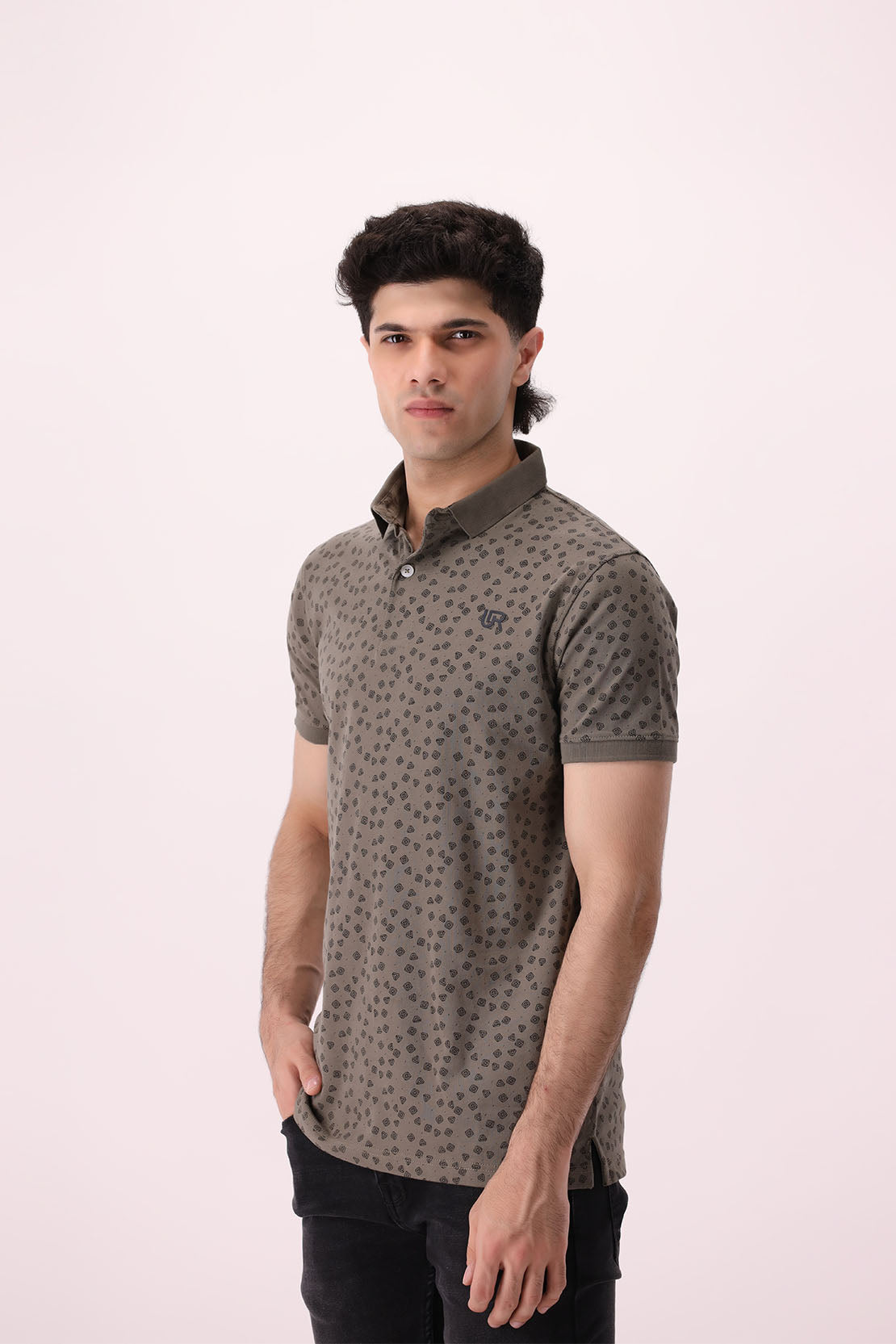 All-Over Printed Polo
